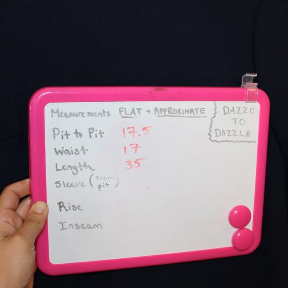 J.CREW Faux Leather Trim Navy Blue Black Zip Pocket Straight Dress | 4 - Picture 2 of 14